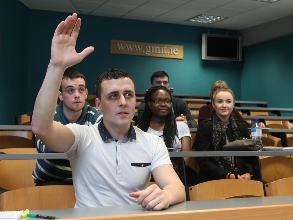 GMIT Business students in class