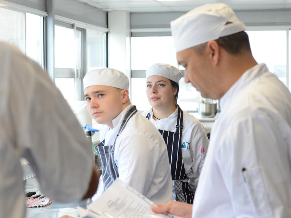Group of student chefs at ATU Galway