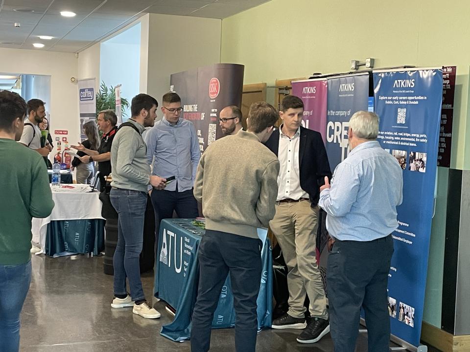 <p>Students and employers attending the recent ATU Careers Fair (Built Environment focus) at the ATU Galway city campus</p>
