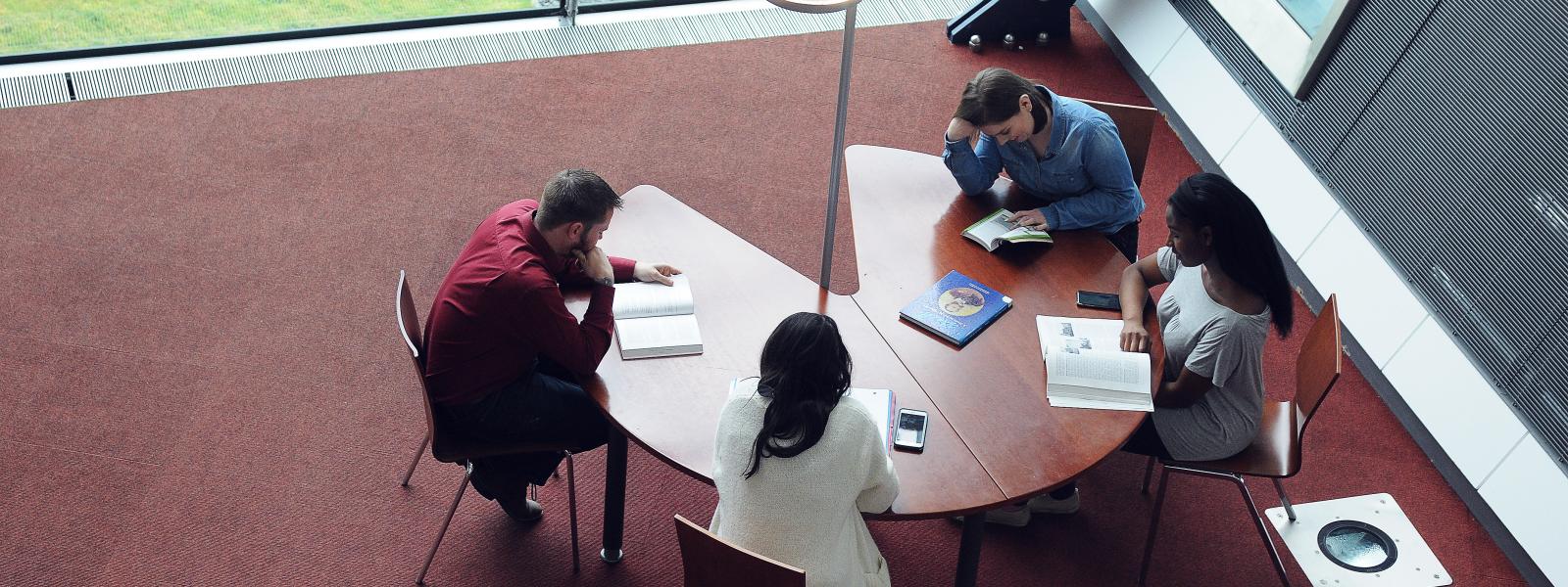 Students in GMIT Galway campus library