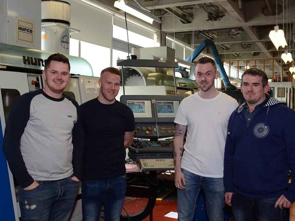Manufacturing apprentices at GMIT Galway campus