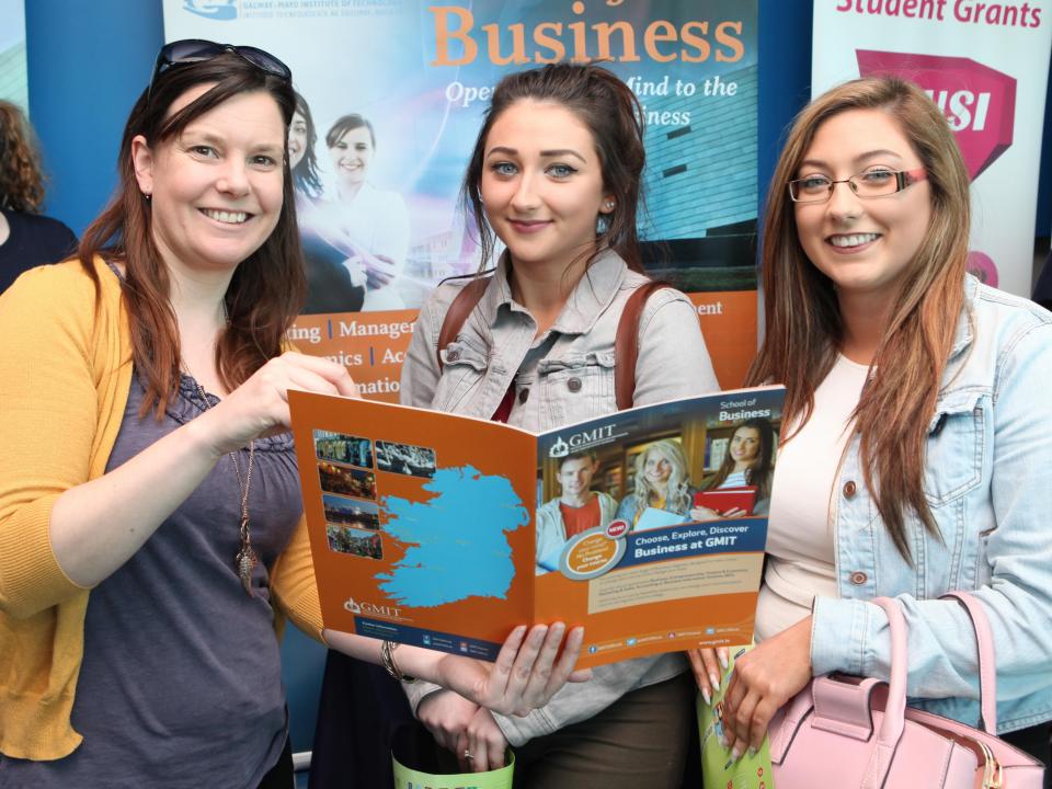 Business students at GMIT Open Day