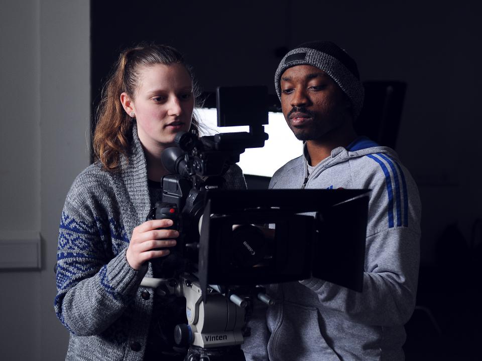 Film and documentary students at work
