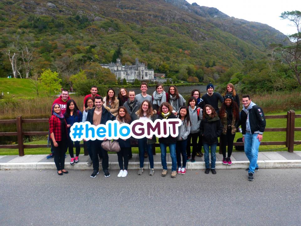 GMIT International students at Kylemore Abbey