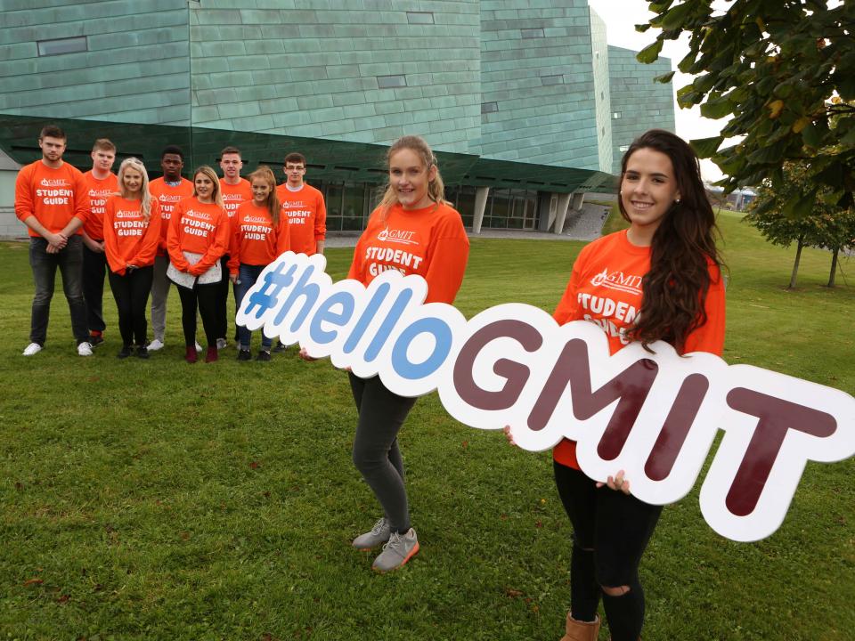 GMIT student ambassadors at GMIT Galway campus