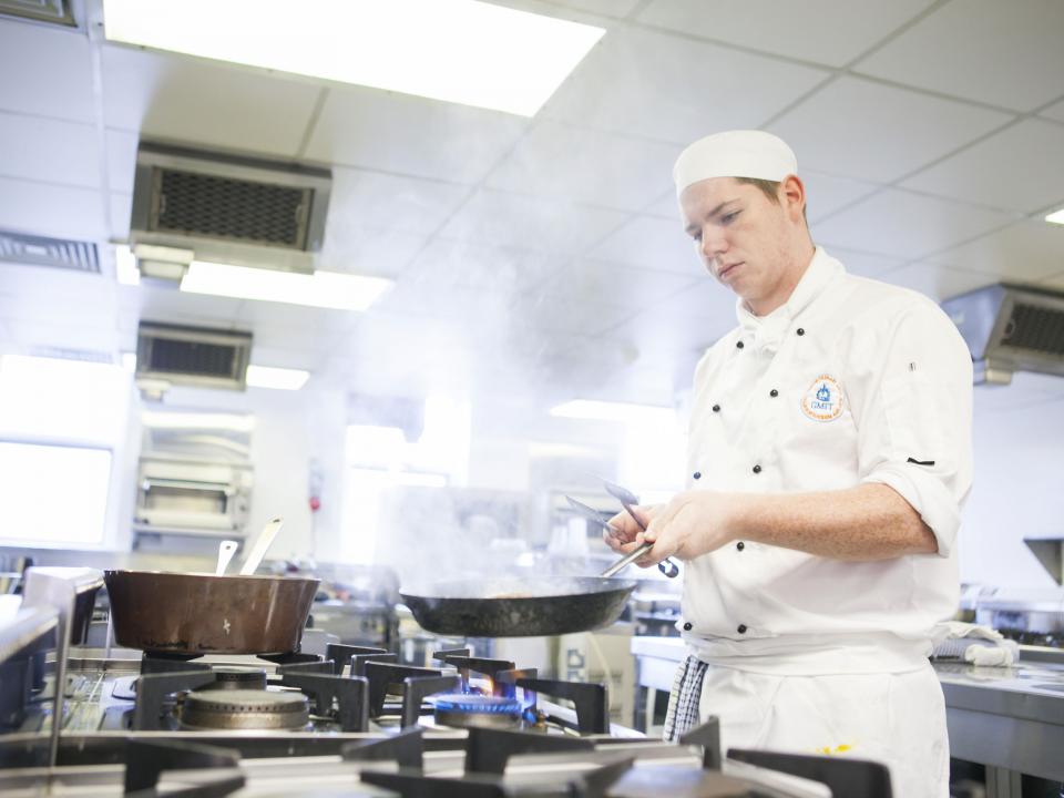 Student chef at GMIT Galway International Hotel School