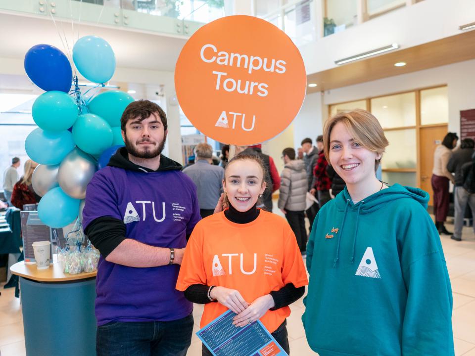 Campus tours with three ATU students