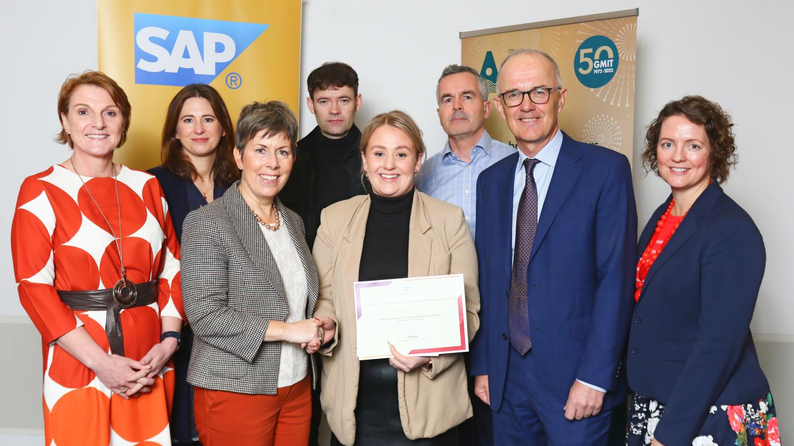  ATU Grainne Harte from Mayo winner of SAP poster competition