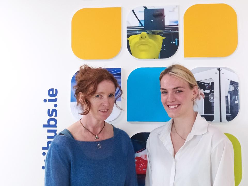 <p>Final year ATU Business student Mairead Clarke (right) from Clifden, Co Galway, who won a place on Ireland’s longest-running student accelerator, the Student Inc Programme, for her business idea, pictured with her lecturer Dr Miriam McSweeney, ATU School of Business. [Photo: Turlough Rafferty]</p>
