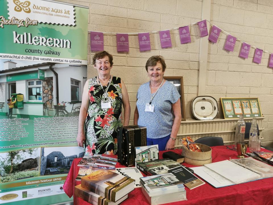 <p>Bernie Forde and Eileen O'Connor from Killererin Historical Society</p>
