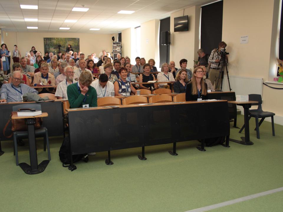 <p>The audience for the first series of talks on August 11th</p>
