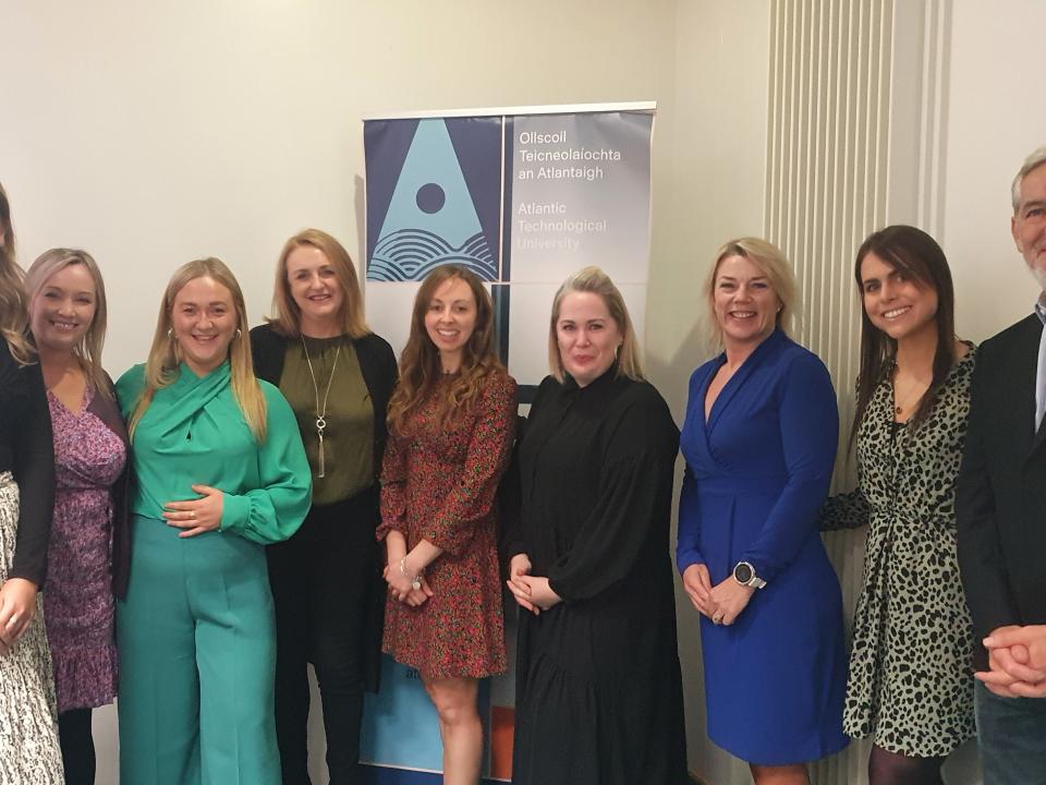 <p>Pictured at the recent 'Mentoring Agri-Food' conference in ATU Galway city, L to R: Aisling Moran, ATU,; Maria McDonagh, ATU; Ciara Daly, Conquer Digital; Jacinta Dalton, International Hotel School, ATU,; Sinéad Delahunty, Cookbook Author & Food Creator; Tracie Daly, Food Business Coach; Dr Lisa Ryan, Head of Department of Sport, Exercise and Nutrition, ATU; Emma Finnegan, ATU; Declan Droney, Food Entrepreneurship Consultant</p>
