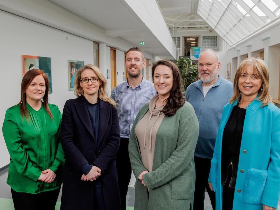 <p>ATU’s RPL team<br />
Front row, L to R: Olive Kelly, RPL Co-Ordinator ATU Galway-Mayo, Christine McCabe, RPL Co-Ordinator ATU Donegal, Sarah Johnston, RPL Co-Ordinator ATU Sligo, Bridie Killoran, ATU Careers and Learning Pathways Manager.<br />
Back row, L to R: Simon Stephens, ATU Assistant Registrar, Gavin Glinch, ATU Sligo, Head of Online Learning Innovation.</p>
